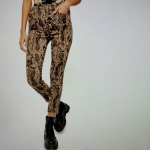 NEW Free People High Waist Denim Leggings